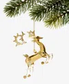 Holiday Lane Gilded Glamour Glass Deer Ornament, Macy's Exclusive In Transparent