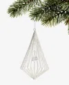 Holiday Lane Gilded Glamour Iron Glitter Drop Ornament, Macy's Exclusive In Transparent