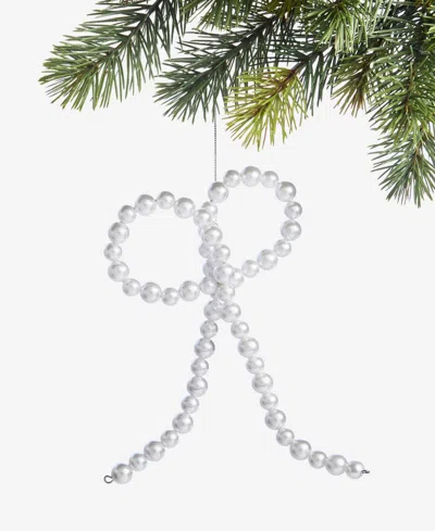 Holiday Lane Gilded Glamour Pearl Bow Ornament, Macy's Exclusive In Multi