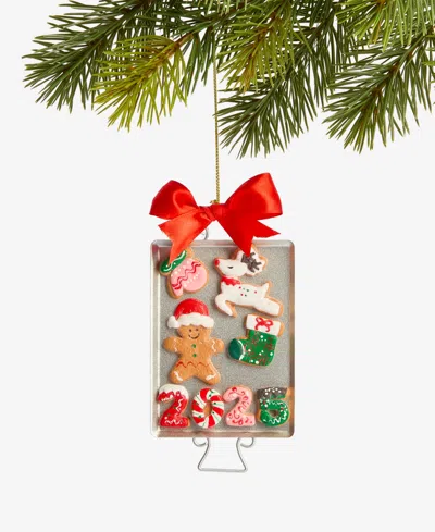 Holiday Lane Gingerbread Village 2025 Cookie Tray Ornament, Macy's Exclusive In Transparent