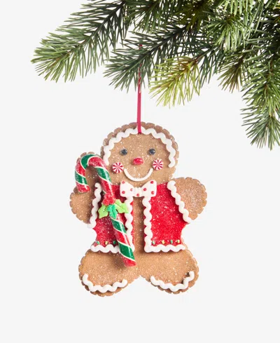 Holiday Lane Gingerbread Village Gingerbread Boy Ornament, Macy's Exclusive In Transparent
