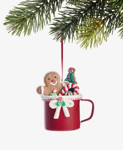 Holiday Lane Gingerbread Village Gingerbread Cup Ornament, Macy's Exclusive In Transparent