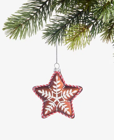 Holiday Lane Gingerbread Village Star Ornament, Macy's Exclusive In Transparent