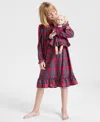 Holiday Lane Girls 2t-16 Brinkley Plaid Nightgown With Doll Dress, Macy's Exclusive In Red