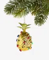 Holiday Lane Hawaii Glass Decorated Pineapple Ornament, Macy's Exclusive In Multi