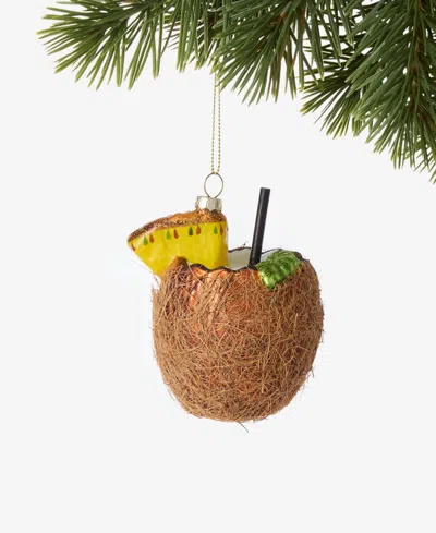Holiday Lane Hawaii Molded Coconut Ornament, Macy's Exclusive In No Color