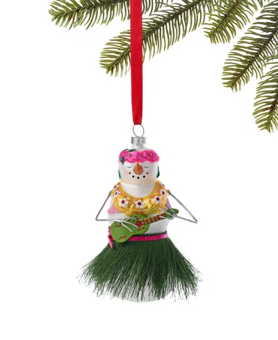 Holiday Lane Hawaii Snowman In A Hula Skirt Ornament, Exclusively At Macy's In No Color