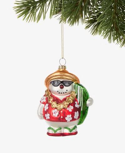 Holiday Lane Hawaii Snowman Ornament, Macy's Exclusive In No Color