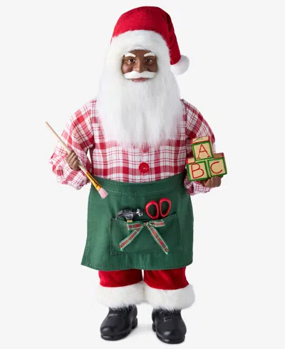 Holiday Lane Heritage African-american Artist Santa, Macy's Exclusive In Multi