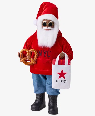 Holiday Lane Heritage African American Nyc Hoodie Santa, Macy's Exclusive In Multi