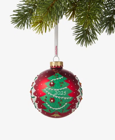 Holiday Lane Heritage Christmas Tree Ball Ornament, Macy's Exclusive In Transparent