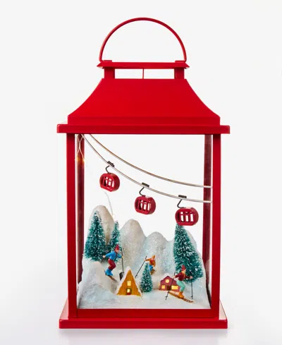 Holiday Lane Heritage Led Metal Lantern With Snowy Scene Decor, Macy's Exclusive In No Color