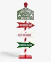 Holiday Lane Heritage North Pole Sign Post, Macy's Exclusive In Transparent
