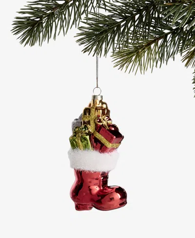Holiday Lane Heritage Red Stocking With Gifts Ornament, Macy's Exclusive