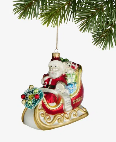 Holiday Lane Heritage Santa In Sleigh Ornament, Macy's Exclusive In Multi