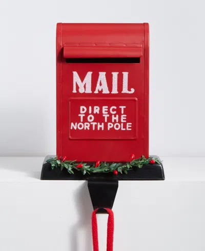 Holiday Lane Heritage Santa Mail Box Stocking Holder, Macy's Exclusive In Multi