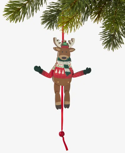 Holiday Lane Heritage Wood Deer Ornament, Macy's Exclusive In Multi