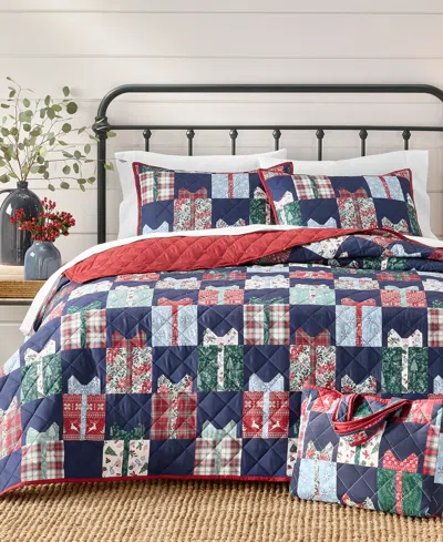 Holiday Lane Holiday Gift Quilt Set, Twin, Exclusively For Macy's