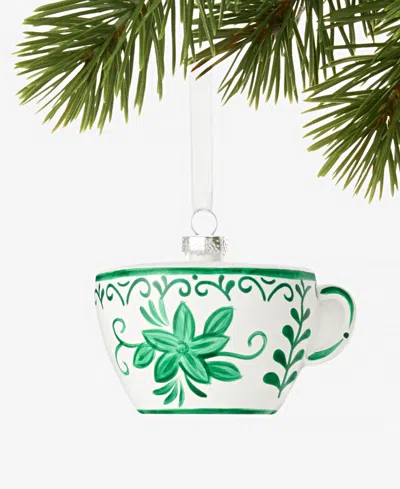 Holiday Lane Holiday Toile Tea Cup Ornament, Macy's Exclusive In No Color