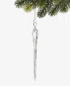 Holiday Lane Iced Delight Glass Finial Ornament, Macy's Exclusive In Transparent