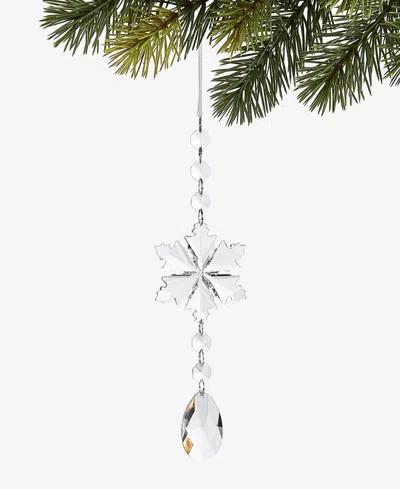 Holiday Lane Iced Delight Glass Pendant Ornament, Macy's Exclusive In Transparent