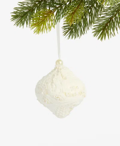 Holiday Lane Iced Delight White Onion Ornament, Macy's Exclusive In Multi