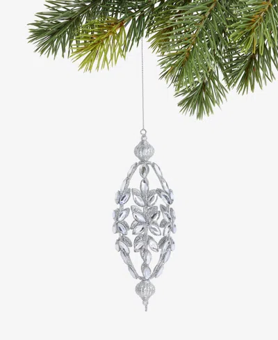 Holiday Lane Jeweled Classics Embellished Drop Ornament, Macy's Exclusive In Transparent