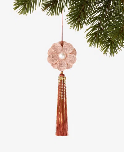 Holiday Lane Jeweled Classics Flower With Tassel Ornament, Macy's Exclusive In No Color