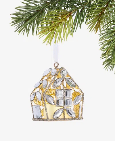 Holiday Lane Jeweled Classics Iron House Ornament, Macy's Exclusive In Multi