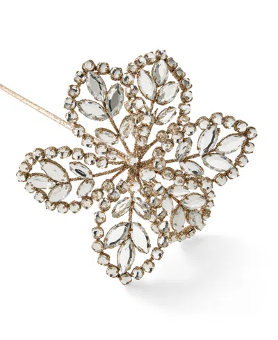 Holiday Lane Jeweled Elegance Flower Pick Ornament, Exclusively At Macy's In No Color
