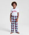 Holiday Lane Kids 2t-16 Merry Plaid Pajama Pants, Macy's Exclusive In Blue