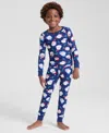 Holiday Lane Kids 5-14 Santas Snug-fit Pajama Set, Macy's Exclusive In Multi