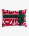 Holiday Lane Knit Present Decorative Pillow, 14" X 20", Exclusively For Macy's In Multi