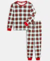 Holiday Lane 's Men's Merry Plaid Crew Neck Matching Family Pajamas Set, Created For Macy's In Multi