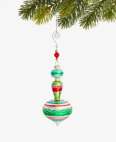 Holiday Lane Merry Magic Glass Finial Ornament, Macy's Exclusive In Transparent