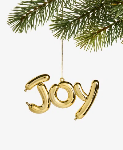 Holiday Lane Merry Magic Gold Balloon Joy Ornament, Macy's Exclusive In Multi