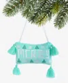 Holiday Lane Merry Magic Merry Pillow Ornament, Macy's Exclusive In Green