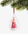 Holiday Lane Merry Magic Pink Tree In Dome Ornament, Macy's Exclusive In Transparent
