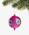 Holiday Lane Merry Magic Red Reflector Ball Ornament, Macy's Exclusive In Transparent
