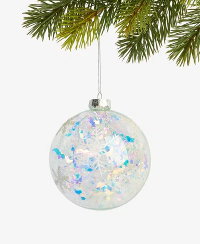 Holiday Lane Merry Magic Snowflake Ball Ornament, Macy's Exclusive In Multi