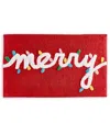 HOLIDAY LANE MERRY SCULPTED RUG, 20"X30", CREATED FOR MACY'S