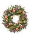 HOLIDAY LANE MULTI-TONE FRUIT AND PINECONE WREATH, CREATED FOR MACY'S