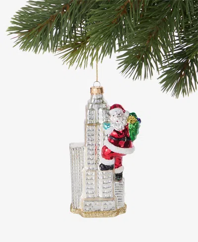 Holiday Lane New York Santa Climbing Building Ornament, Macy's Exclusive In No Color