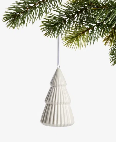 Holiday Lane Nordic Wonderland Ceramic Tree Ornament, Macy's Exclusive In Transparent