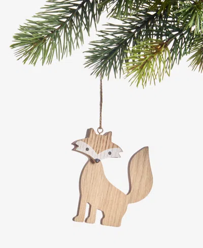 Holiday Lane Nordic Wonderland Fox Ornament, Macy's Exclusive In Neutral