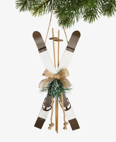 Holiday Lane Nordic Wonderland Skis Ornament, Macy's Exclusive In Multi