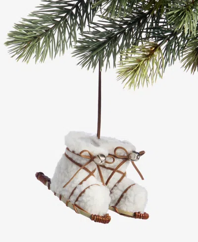 Holiday Lane Nordic Wonderland Snowshoes Ornament, Macy's Exclusive In Transparent
