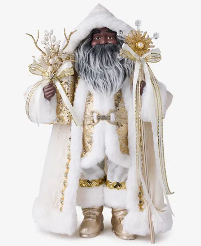 Holiday Lane Opulent African American Santa, Macy's Exclusive In Multi