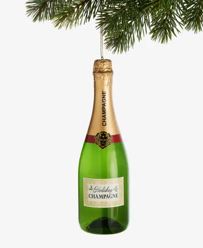 Holiday Lane Oversized Champagne Bottle Ornament, Macy's Exclusive In Transparent