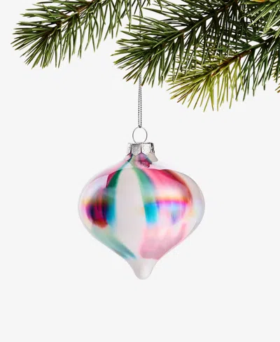 Holiday Lane Pastel Shine Rainbow Onion Ornament, Macy's Exclusive In Transparent
